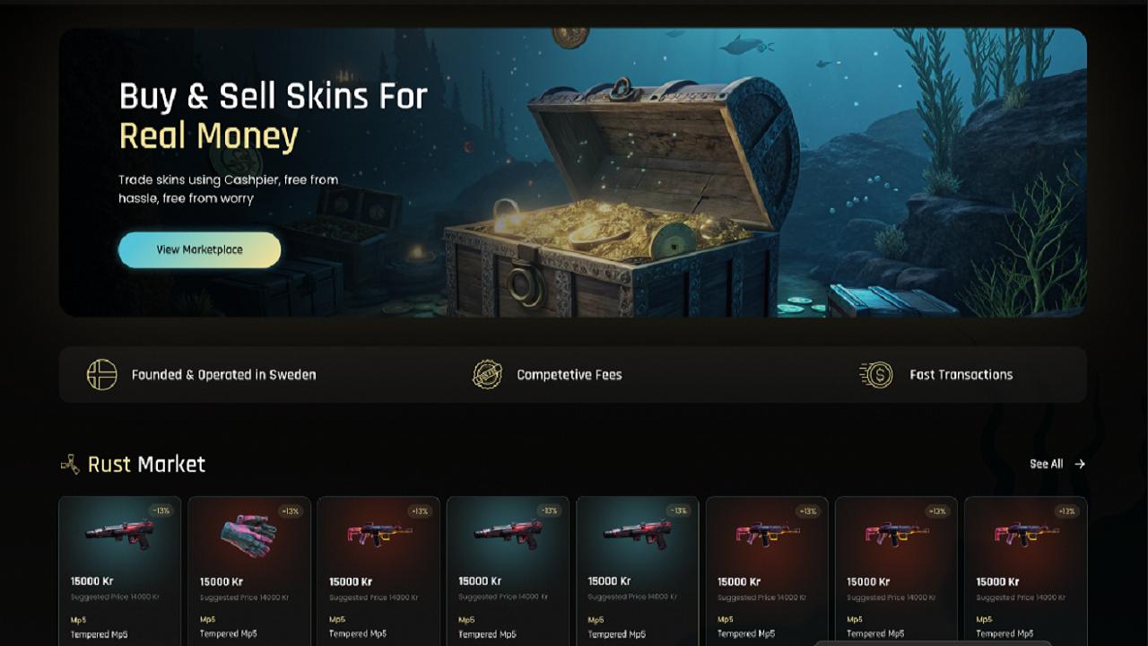 Cashpier - Steam Trading Marketplace